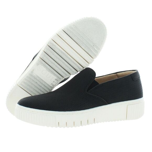 SOUL Naturalizer Shoes - SOUL Naturalizer Tricia Sneakers (9) Black Embossed Boat Slip-On Platform Loafer